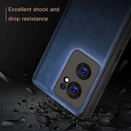Tux Back Case for OnePlus Nord CE 2 (5G), Slim Leather Case with Soft Edge Shockproof Back Cover (Blue)