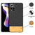 Soft Fabric & Leather Hybrid Protective Case Cover for Xiaomi 11i HyperCharge (Black,Brown)