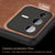Tux Back Case for Vivo V23 Pro, Slim Leather Case with Soft Edge Shockproof Back Cover (Brown)