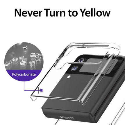 Phantom Ultra Thin Back Case for Samsung Galaxy Z Flip 3 , Full Body Protection Hard Back Cover , Clear