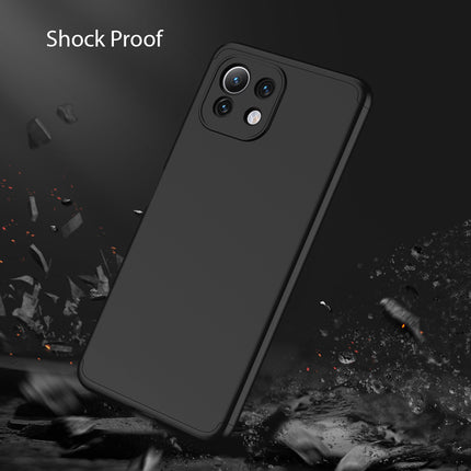 Double Dip Full 360 Protection Back Case Cover for Xiaomi Mi 11 Lite (Black)