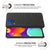 Woven Soft Fabric Case for Samsun Galaxy F62 Back Cover, Shock Protection Slim Hard Anti Slip Back Cover (Black)