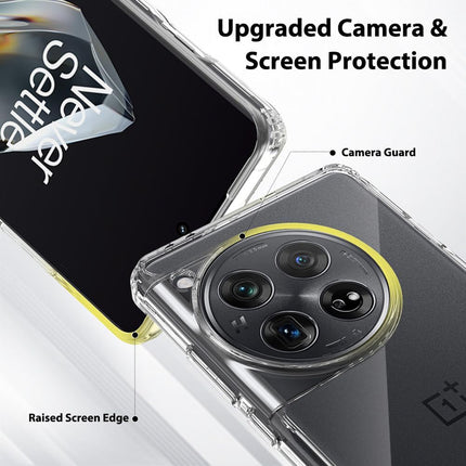 Mobizang Shield Clear Acrylic Back Shock Proof Case Cover for OnePlus 12 (Transparent)