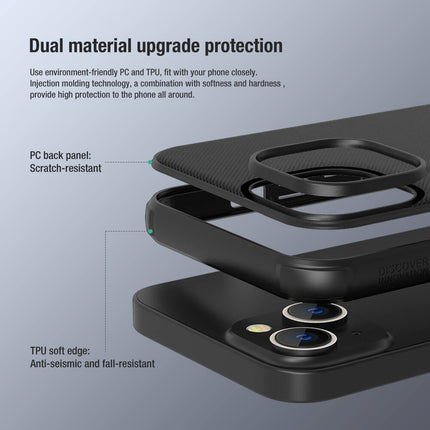 Nillkin Frosted Shield Hard Back Case Cover for Apple iPhone 14 (Black)