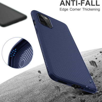 Twill TPU Shock Proof Soft Flexible Back Case Cover for Samsung Galaxy M42 (5G) (Blue)