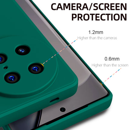 Mobizang Matte Protective Lens Flexible Back Cover for Vivo X90 Pro (5G) | Slim Silicone with Soft Lining Shockproof Full Body Bumper Case (Green)