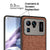 Soft Fabric & Leather Hybrid for Xiaomi Mi 11 Ultra  Back Cover, Shockproof Protection Slim Hard Back Case (Brown)