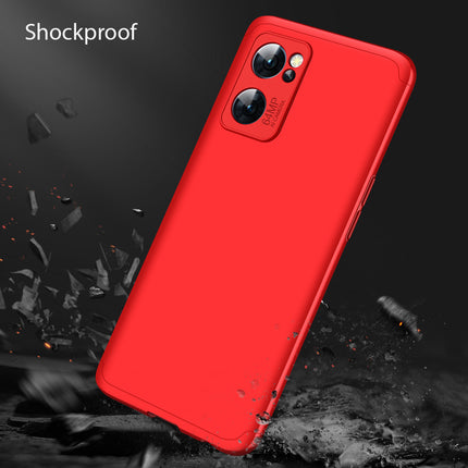 Double Dip Full 360 Protection Back Case Cover for Oppo Reno 7 (5G) (Red)