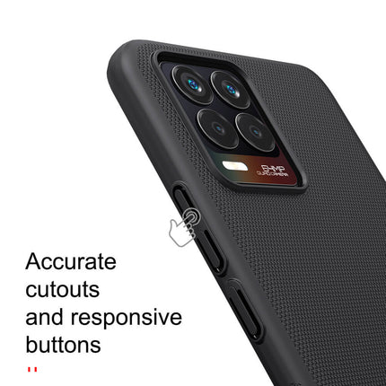 Nillkin Frosted Shield Hard Back Case Cover for Realme 8 Pro / Realme 8 (4G) (Black)