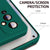 Matte Lens Protective Back Cover for OnePlus 9 / One Plus 9 , Slim Silicone with Soft Lining Shockproof Flexible Full Body Bumper Case (Green)