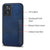 Mobizang Razor Wallet Back Case for OnePlus Nord CE 2 | Slim PU Leather & Fabric Cover with Inbuilt Card Pocket (Blue)