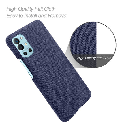 Woven Soft Fabric Case for OnePlus 9R / One Plus 9R Back Cover, Shock Protection Slim Hard Anti Slip Back Cover (Blue)