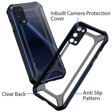 Unicorn for Realme X7 Pro Clear Back Case, [Military Grade Protection] Shock Proof Slim Hybrid Bumper Cover (Blue)
