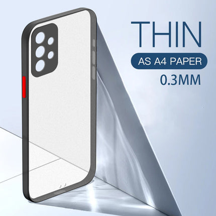 Paper Thin Back Cover For Samsung Galaxy A52 , Super Slim Matte Translucent Full Protection Back Case (Black)