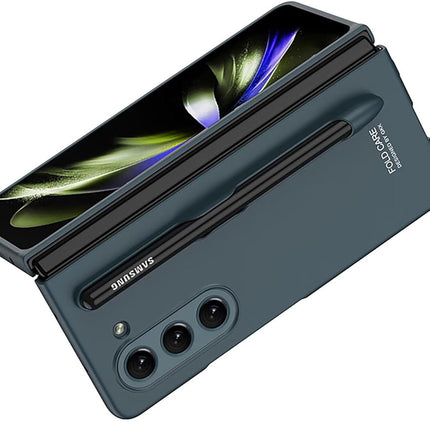 Mobizang Ultra Thin Back Case for Samsung Galaxy Z Fold 5 | [Inbuilt S Pen Holder] Full Body Protection Hard Back Cover (Green)