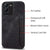 Mobizang Razor Wallet Back Case for VIVO V25 PRO (5G) | Slim PU Leather & Fabric Cover with Inbuilt Card Pocket (Black)