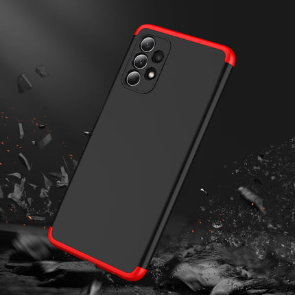 Double Dip Full 360 Protection Back Case Cover for Samsung Galaxy A32 (4G) (Red,Black)
