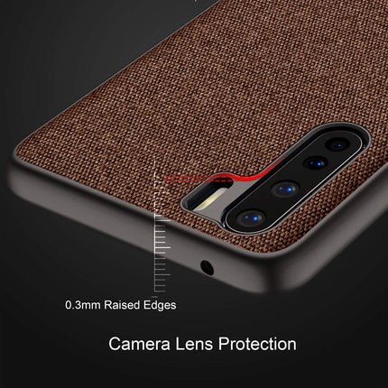 Soft Full Fabric Protective Shockproof Back Case Cover for Oppo F15 (Full Brown)