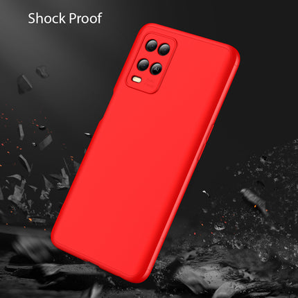 Double Dip Full 360 Protection Back Case Cover for Oppo A54 (4G) (Red)
