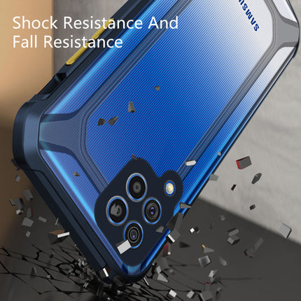 Unicorn for Samsung Galaxy F62 Clear Back Case, [Military Grade Protection] Shock Proof Slim Hybrid Bumper Cover (Blue)