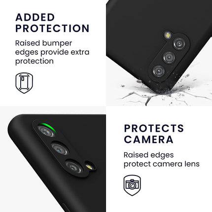 Matte Lens Protective Back Cover for OnePlus Nord CE (5G) / One Plus Nord CE (5G) , Slim Silicone with Soft Lining Shockproof Flexible Full Body Bumper Case (Black)