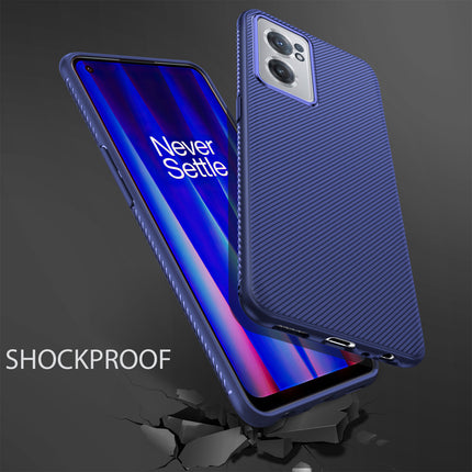 Twill Shockproof Soft Flexible Back Case Cover for OnePlus Nord CE 2 (Blue)