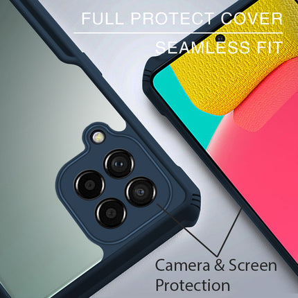 Beetle for Samsung Galaxy M53 (5G) Back Case, [Military Grade] Shockproof Slim Hybrid Cover (Blue)