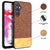 Mobizang Soft Fabric & Leather Hybrid Protective Case Cover for Samsung Galaxy F34 (5G) / M34 (5G) | Shockproof Slim Hard Anti Slip Back Case (Brown)