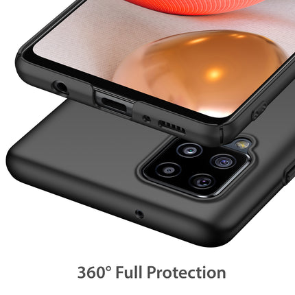 Silk Smooth Finish [Full Coverage] All Sides Protection Slim Back Cover For Samsung Galaxy M42 (5G) (Black)