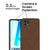 Soft Fabric & Leather Hybrid Protective Case Cover for Oppo A16K (Brown)