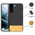 Soft Fabric & Leather Hybrid for Samsung Galaxy S21 FE Back Cover, Shockproof Protection Slim Hard Back Case (Black ,Brown)