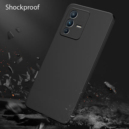Double Dip Full 360 Protection Back Case Cover for Vivo V23 (5G) (Black)