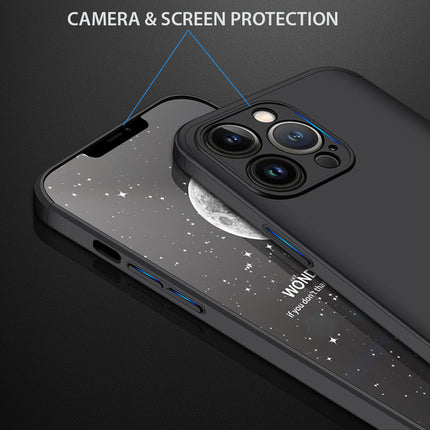 Double Dip Full 360 Protection Back Case Cover for Apple iPhone 13 Pro Max (6.7) (Black)