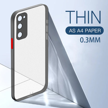 Paper Thin Back Cover For Samsung Galaxy S20 FE , Super Slim Matte Translucent Full Protection Back Case (Black)