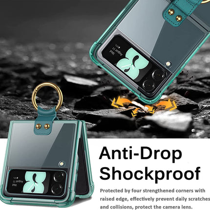 Mobizang Airbag Case with Pen Holder For Z Flip 3 - Green