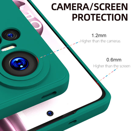 Mobizang Matte Protective Lens Flexible Back Cover for Oppo Reno 10 / Reno 10 PRO (5G) | Slim Silicone with Soft Lining Shockproof Full Body Bumper Case (Green)