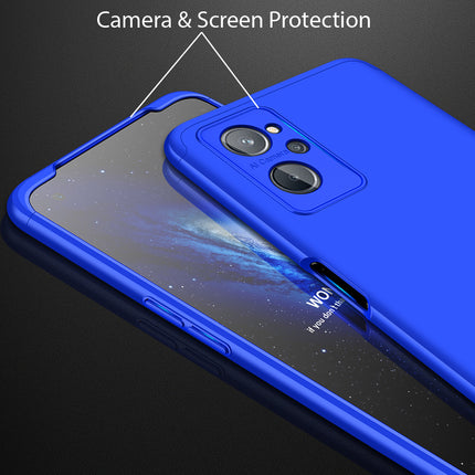 Double Dip Full 360 Protection Back Case Cover for Realme 9i (Blue)