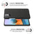 Woven Soft Fabric Case for Poco M3 Pro Back Cover, Shock Protection Slim Hard Anti Slip Back Cover (Black)