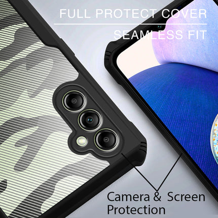 Mobizang Beetle Camouflage for Samsung Galaxy A54 (5G) Back Case| [Military Grade Protection] Shock Proof Slim Hybrid Bumper Cover (Black)
