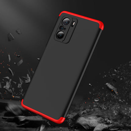 Double Dip Full 360 Protection Back Case Cover for Xiaomi Mi 11X / 11X Pro (Red,Black)
