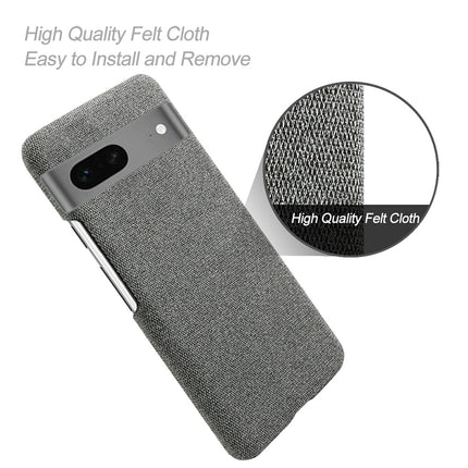 Mobizang Woven Soft Fabric Case for Google Pixel 7A Back Cover , Slim Hard Anti Slip Cover (Grey)