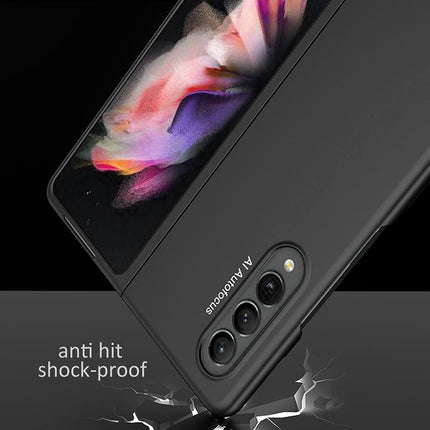 Ultra Thin Back Case for Samsung Galaxy Z Fold3 , Full Body Protection Hard Back Cover , Black