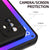 Matte Lens Protective Back Cover for Oppo F19 PRO , Slim Silicone with Soft Lining Shockproof Flexible Full Body Bumper Case (Black)
