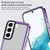 Mobizang Warrior Acrylic Clear Back Cover For Samsung Galaxy S21 FE | Slim Shockproof [Military Grade Protection] Hybrid Bumper Case (Purple Sides)