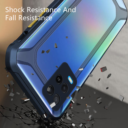 Unicorn for Oppo A54 (4G) Clear Back Case, [Military Grade Protection] Shock Proof Slim Hybrid Bumper Cover (Blue)