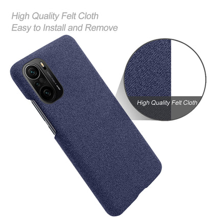 Woven Soft Fabric Case for Xiaomi Mi 11X / 11X Pro Back Cover, Shock Protection Slim Hard Anti Slip Back Cover (Blue)