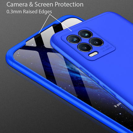 Double Dip Full 360 Protection Back Case Cover for Realme 8 (5G) (Blue)