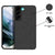 Soft Fabric Hybrid for Samsung Galaxy S21 FE Back Cover, Shockproof Protection Slim Hard Back Case (Black)