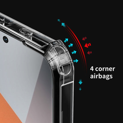 Mobizang Bull Clear Back Cover for Redmi Note 13 PRO PLUS | [Military Grade Protection] Shock Proof Slim Hybrid Bumper Case (Black)
