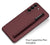 Double Dip Ultra Thin Back Case Cover for Samsung Galaxy S22 Plus , With Inbuilt Removable S Pen Holder (Burgundy)